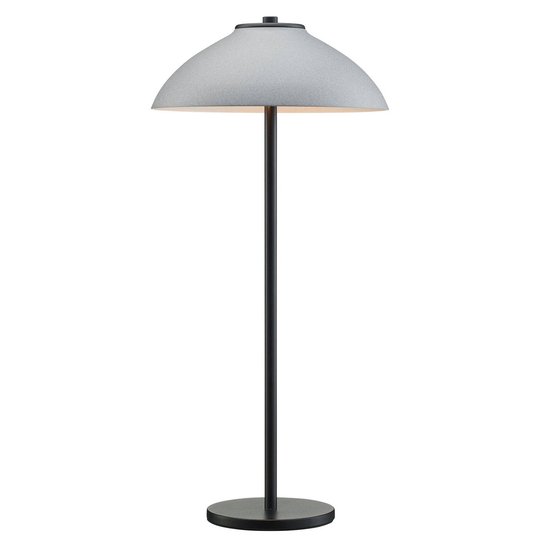 Bordlampe Vali, høyde 50 cm, svart/grå