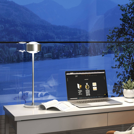 Puk Maxx Eye Table LED 37 cm matt linse, matt krom