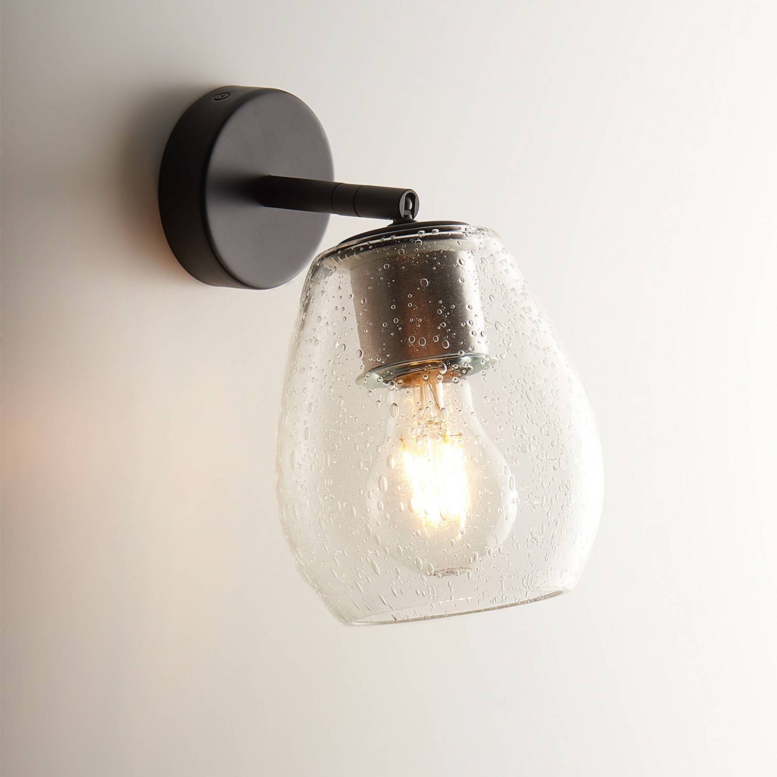 Casablanca Bagan - variabelt vegglampe, bobleglass