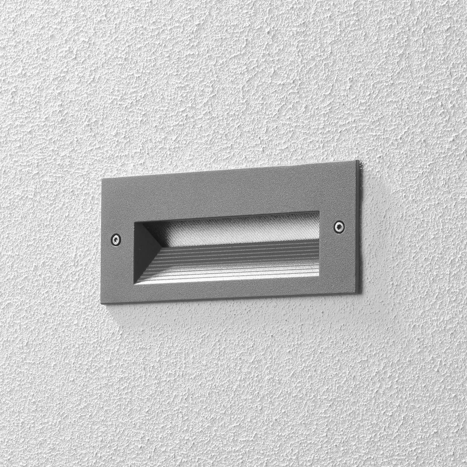 BEGA 33053 LED-veggmontering 3 000 K sølv 17 cm