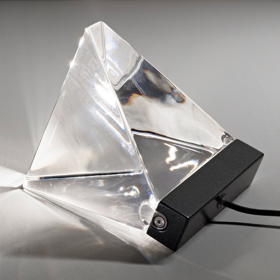 Fabbian Tripla - LED-bordlampe, antrasitt