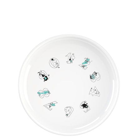 Moomin ABC Dyp tallerken Ø 15 cm Turkis