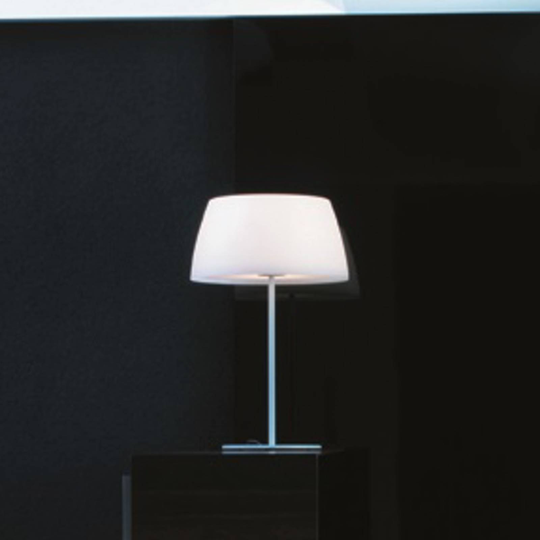 Prandina Ginger T30 bordlampe, hvit, Ø 36 cm