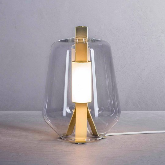 Prandina Luisa T1 bordlampe 2 700 K messing/klar