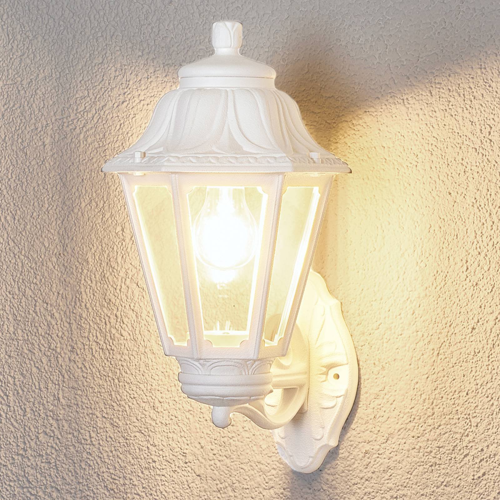 LED-vegglampe Bisso Anna E27 hvit oppover