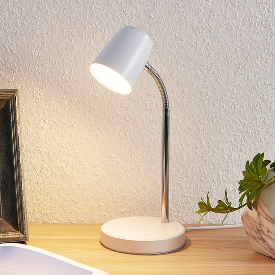 Lindby Jegor LED-bordlampe i hvit