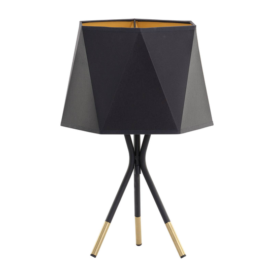 Ivo bordlampe, svart med tre bein