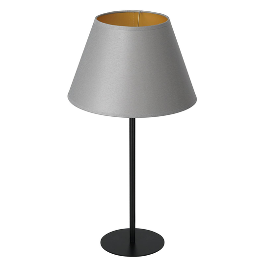 Bordlampe Soho, konisk høyde 56 cm grå/gull