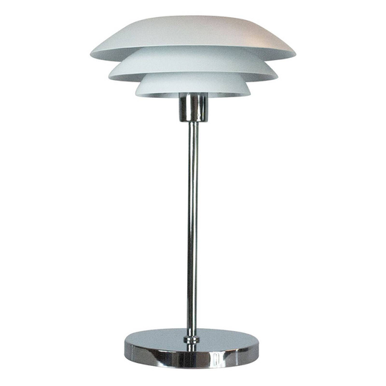 Dyberg Larsen DL31 bordlampe metall hvit