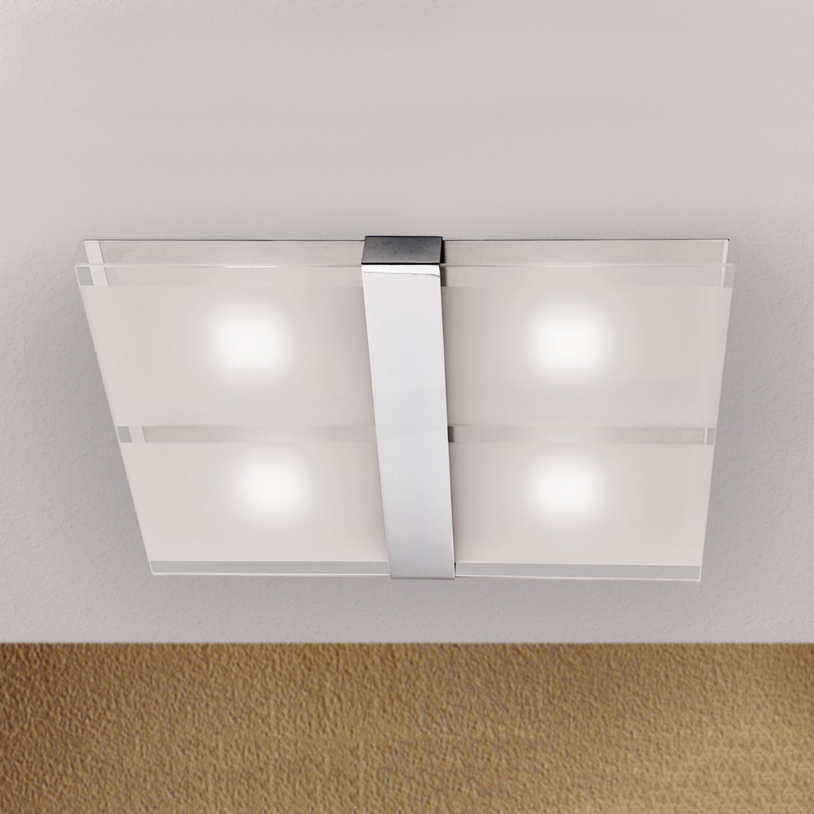 Jakob - LED-taklampe med krom, 20 W