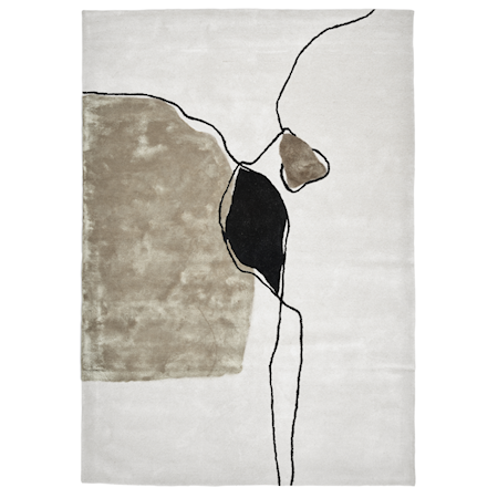Abstract Ivory Teppe 250x350 cm