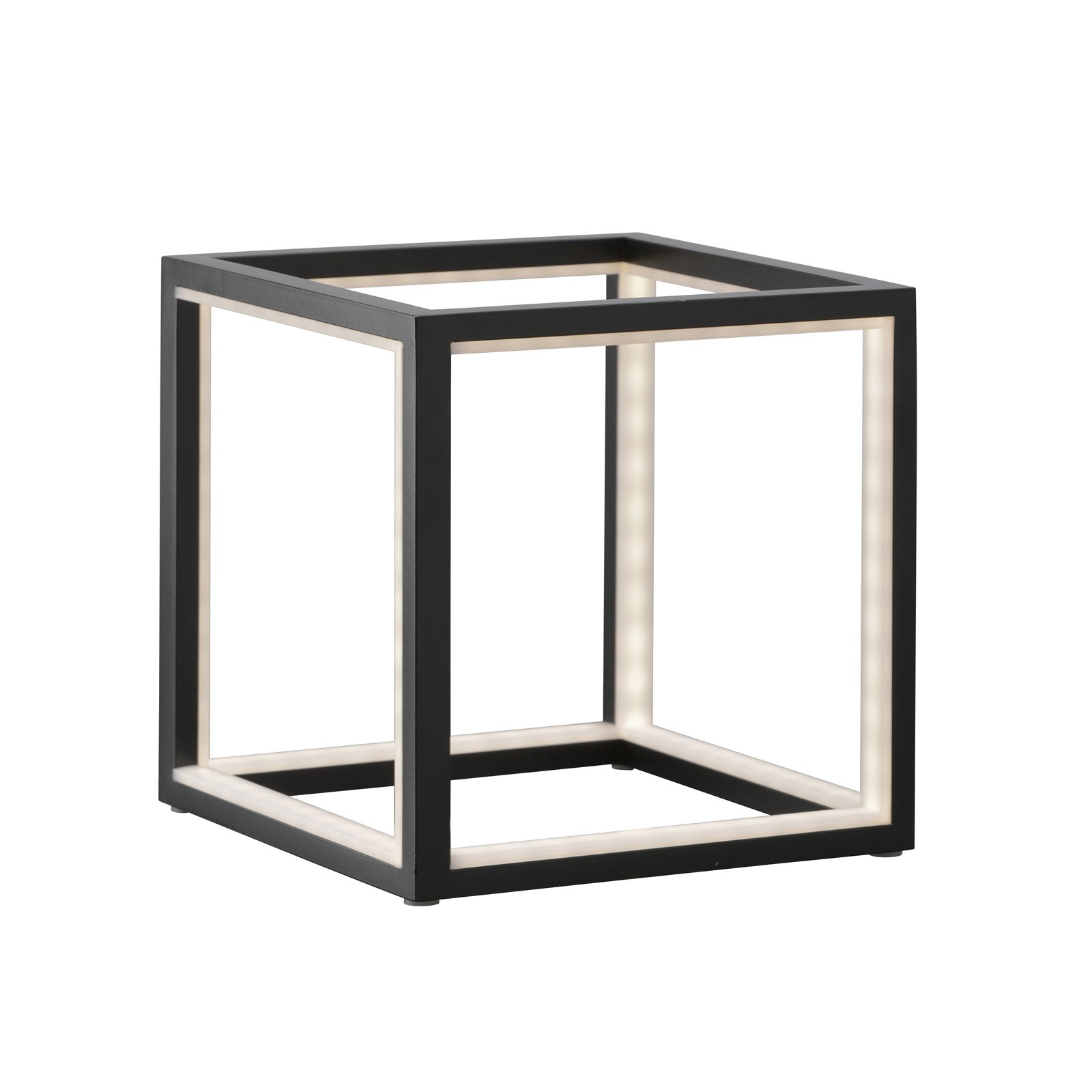 LED-bordlampe Delux, svart, 20 cm