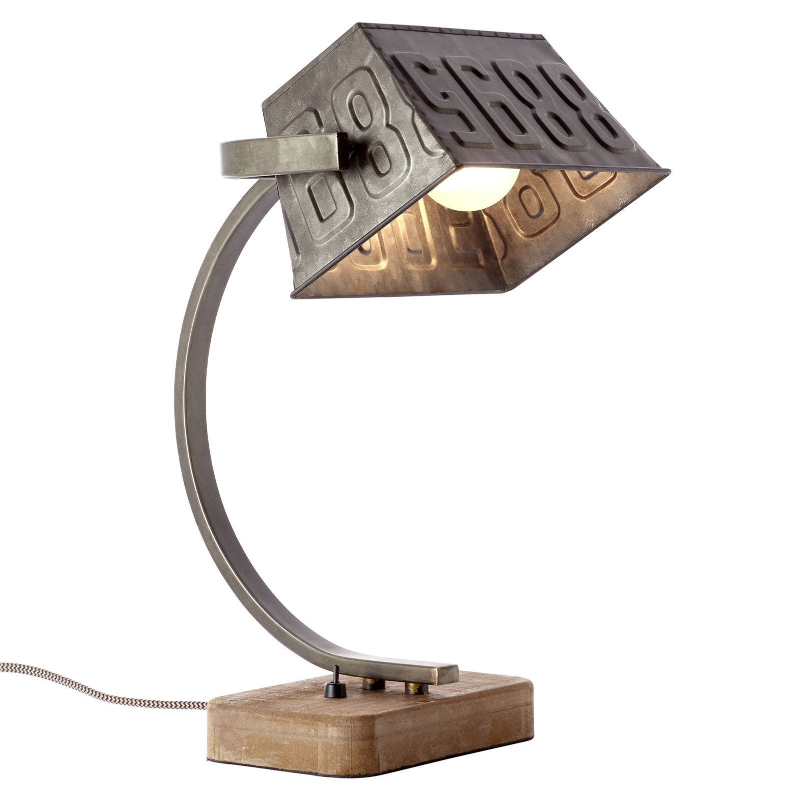 Metall-bordlampe Drake med trefot