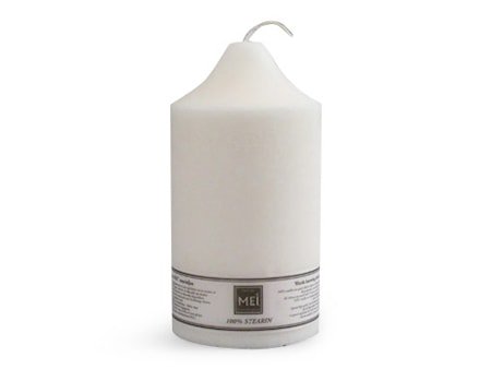 Kirkelys hvit 19 cm