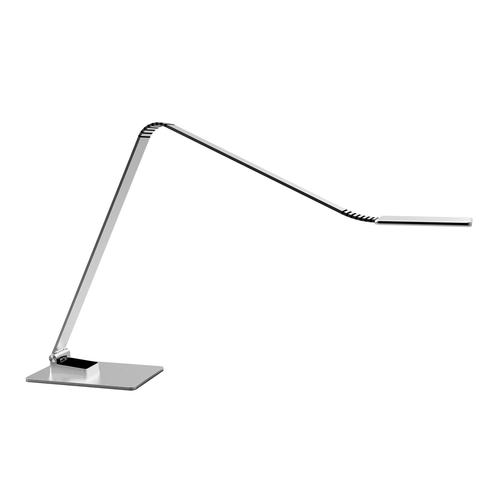 TRAE Muse 2 LED-skrivebordslampe, 4 000 K alu