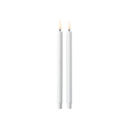 LED-lys Spiss 2-pakning Hvit