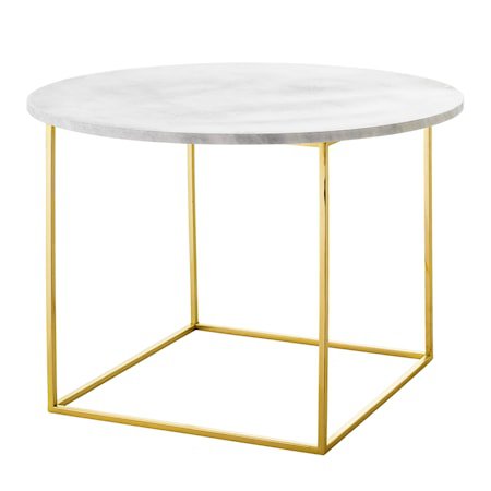 Eva Sofabord Jern/Marmor 60cm