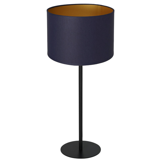 Bordlampe Soho, sylindrisk høyde 56 cm blå/gull