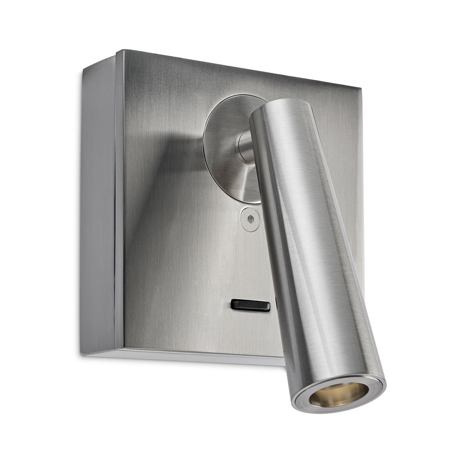 LEDS-C4 Gamma LED-vegglampe, kantet nikkel