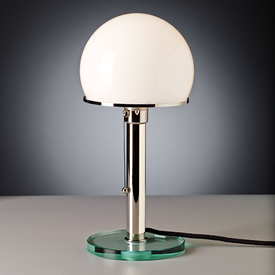 TECNOLUMEN Wagenfeld WG25 bordlampe glassfot/stav