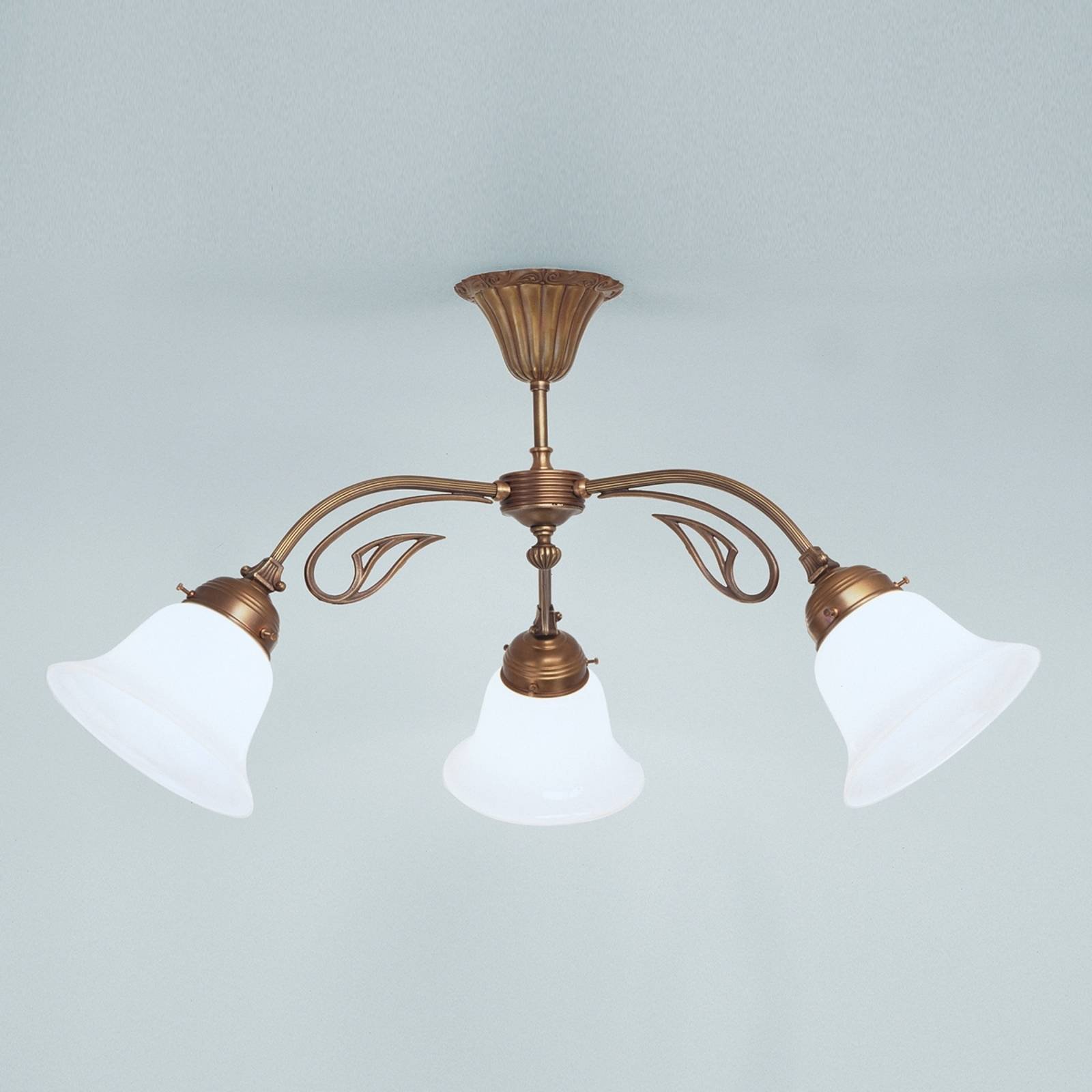 Taklampe HERTHA av messing