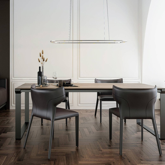 BYOK Piani Lungo pendellampe 96cm glanset alu