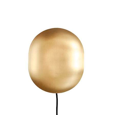 Clam vegglampe, messing