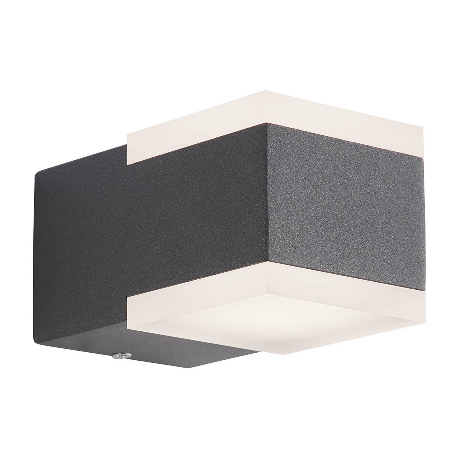 AEG Amity utendørs LED-vegglampe, 2 lyskilder