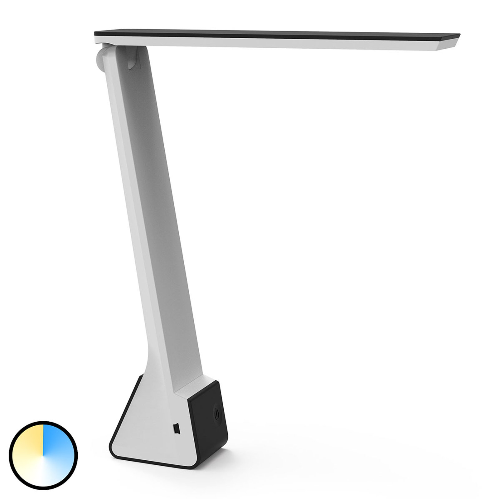 MAULseven LED-skrivebordslampe med batteri, svart