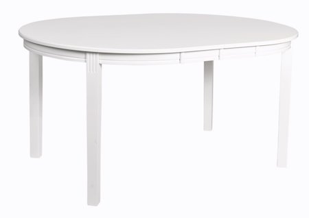 Wittskär Spisebord Ovalt Hvitlakkert 107x150 cm