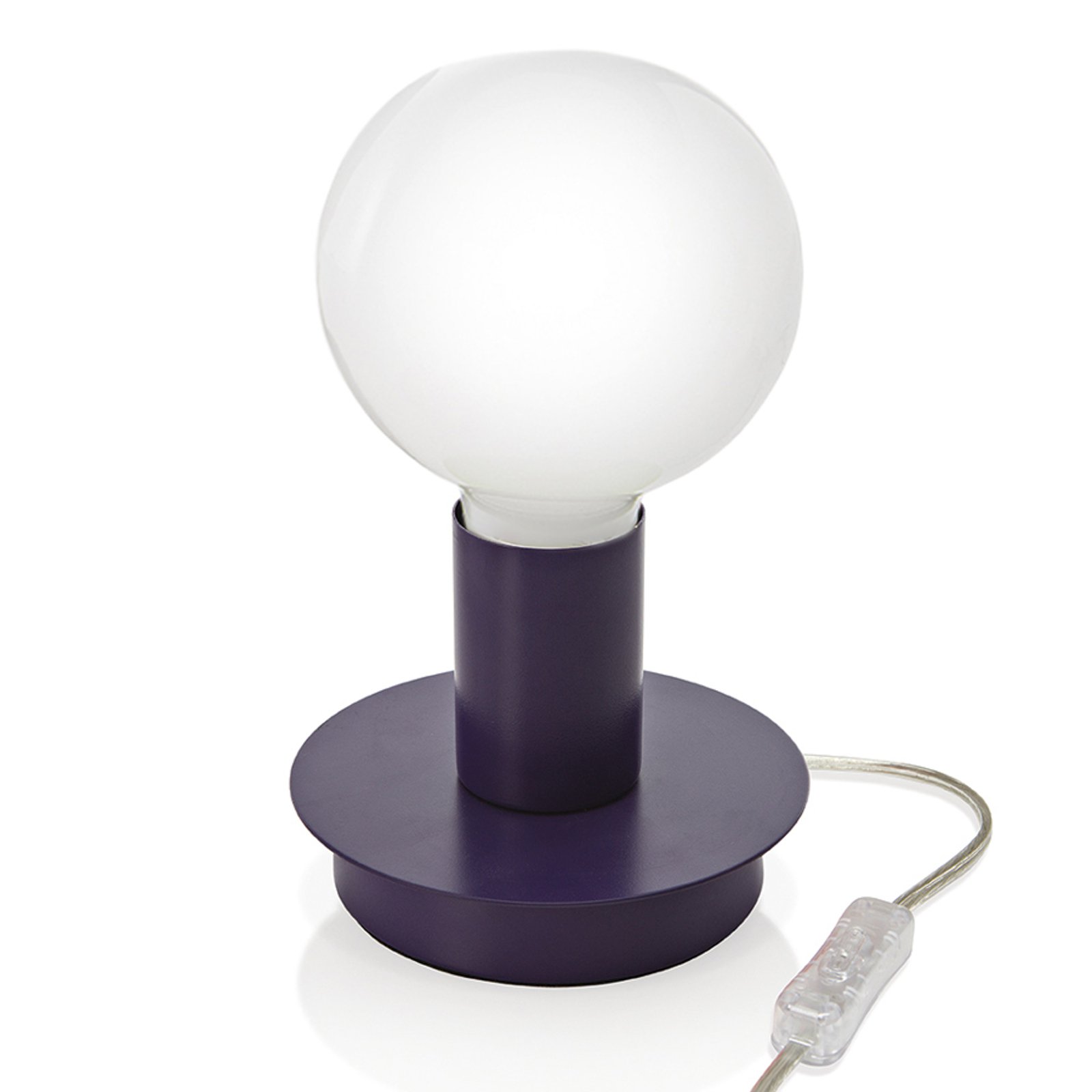 Puristisk bordlampe Lumetto - fiolett