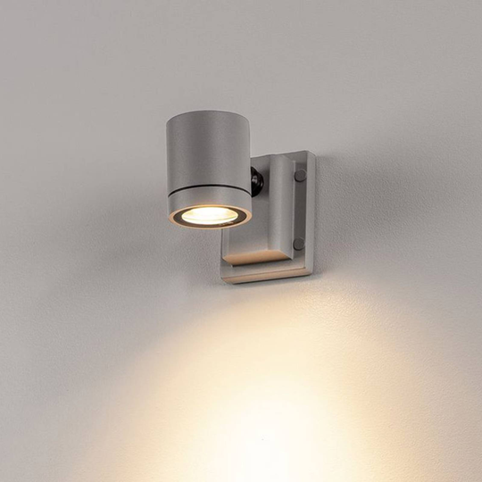 SLV Myra utendørs vegglampe 1 lyskilde, grå