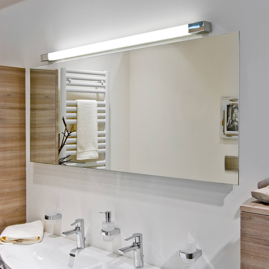 Egger Supreme LED-vegglampe rustfritt stål 130 cm