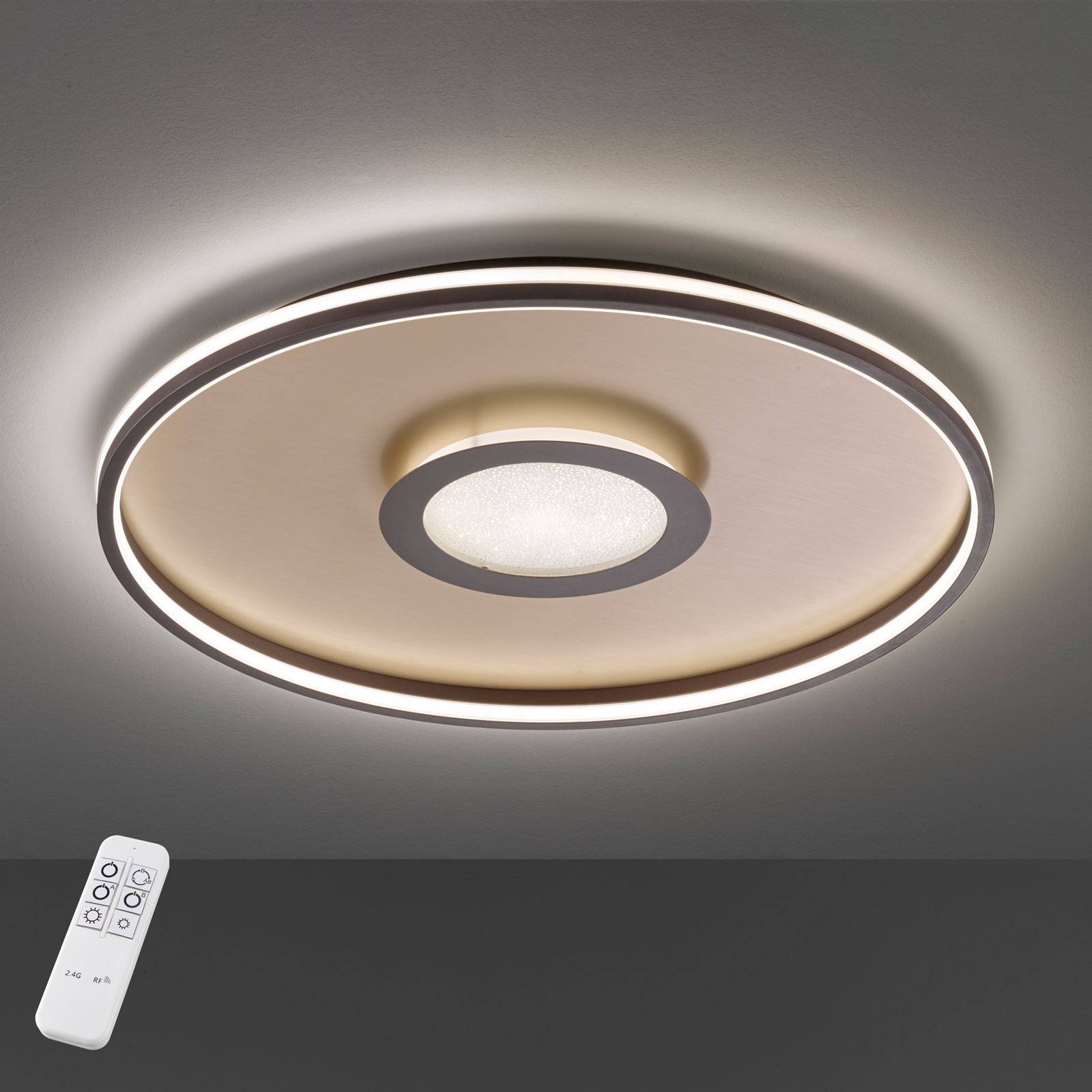Bug LED-taklampe rund, rust 60 cm