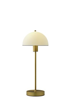 Vienna bordlampe messing/hvit E14
