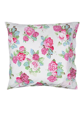 Putetrekk British Rose Rosa 65x65 cm