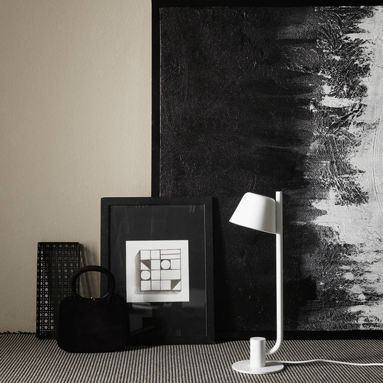 Prandina Bima T1 USB LED-bordlampe, hvit