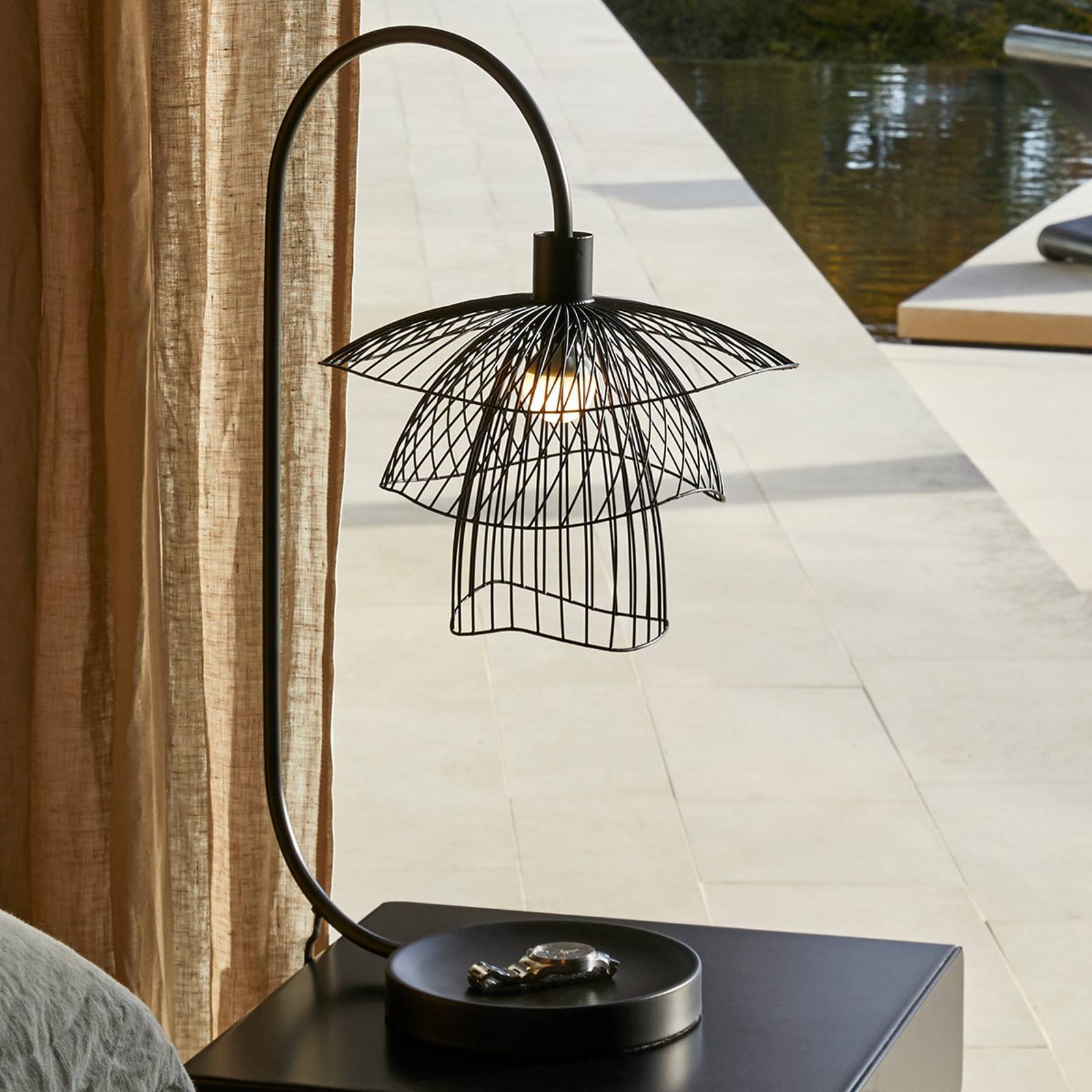 Forestier Papillon XS bordlampe, svart
