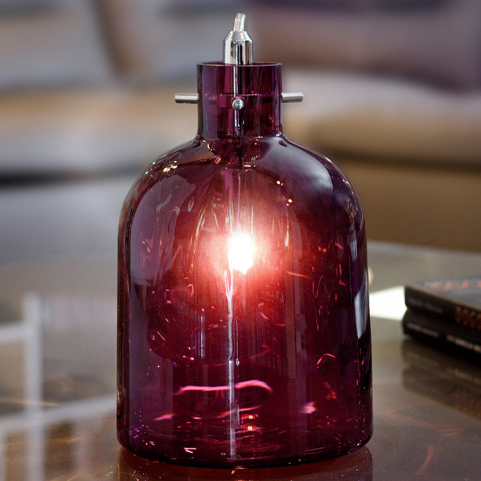 Bossa Nova bordlampe, 15 cm ametyst