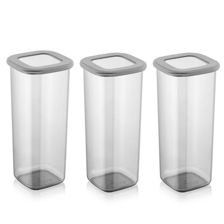 Oppbevaringsbokser 1,75L 3-pakning Plast