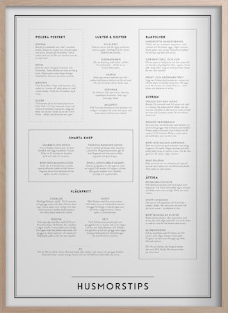 Husmortips Poster 30x40 cm