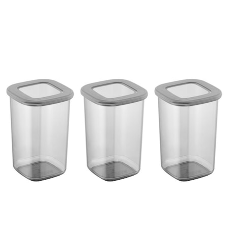 Oppbevaringsbokser 1,2L 3-pakning Plast
