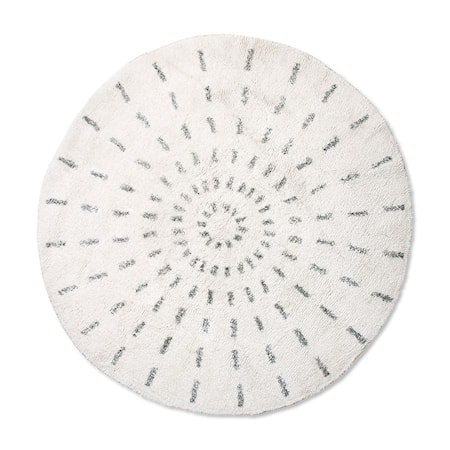 Rund Baderomsmatte Swirl 120 cm