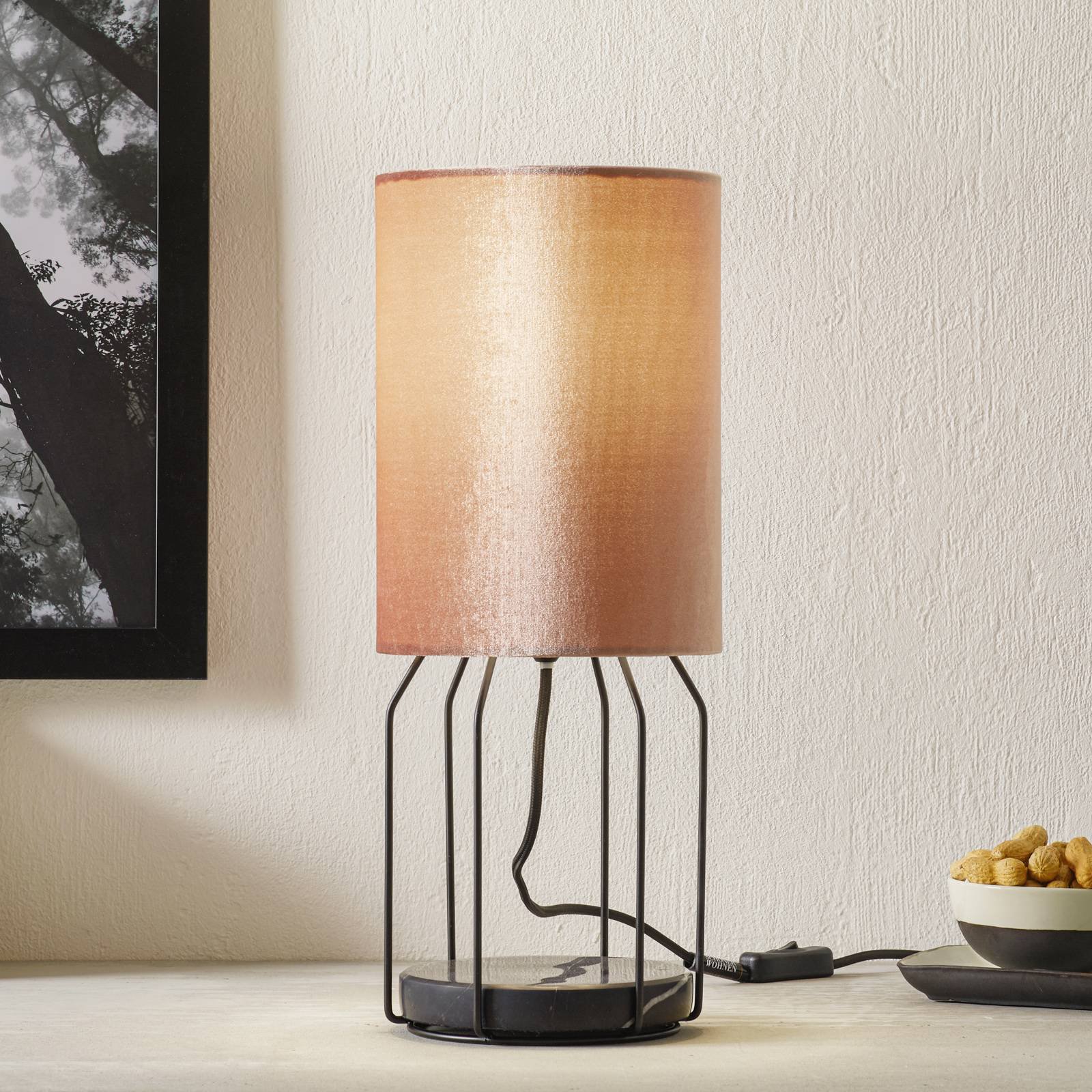 Schöner Wohnen Grace bordlampe, rosé