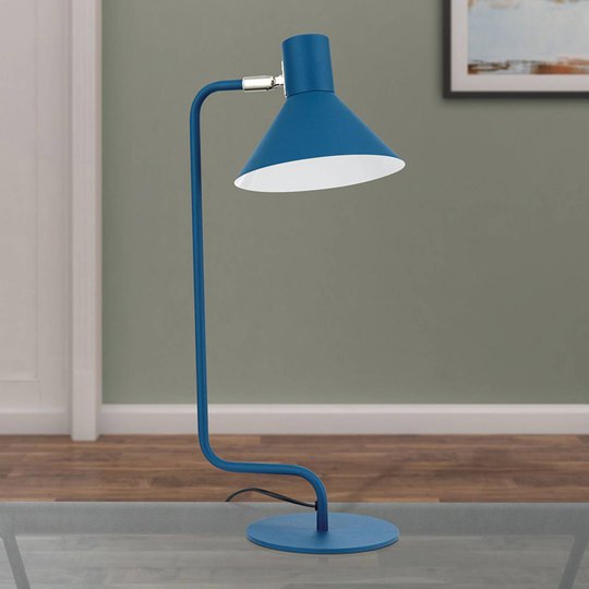 Victoria skrivebordslampe hode justerbart blå