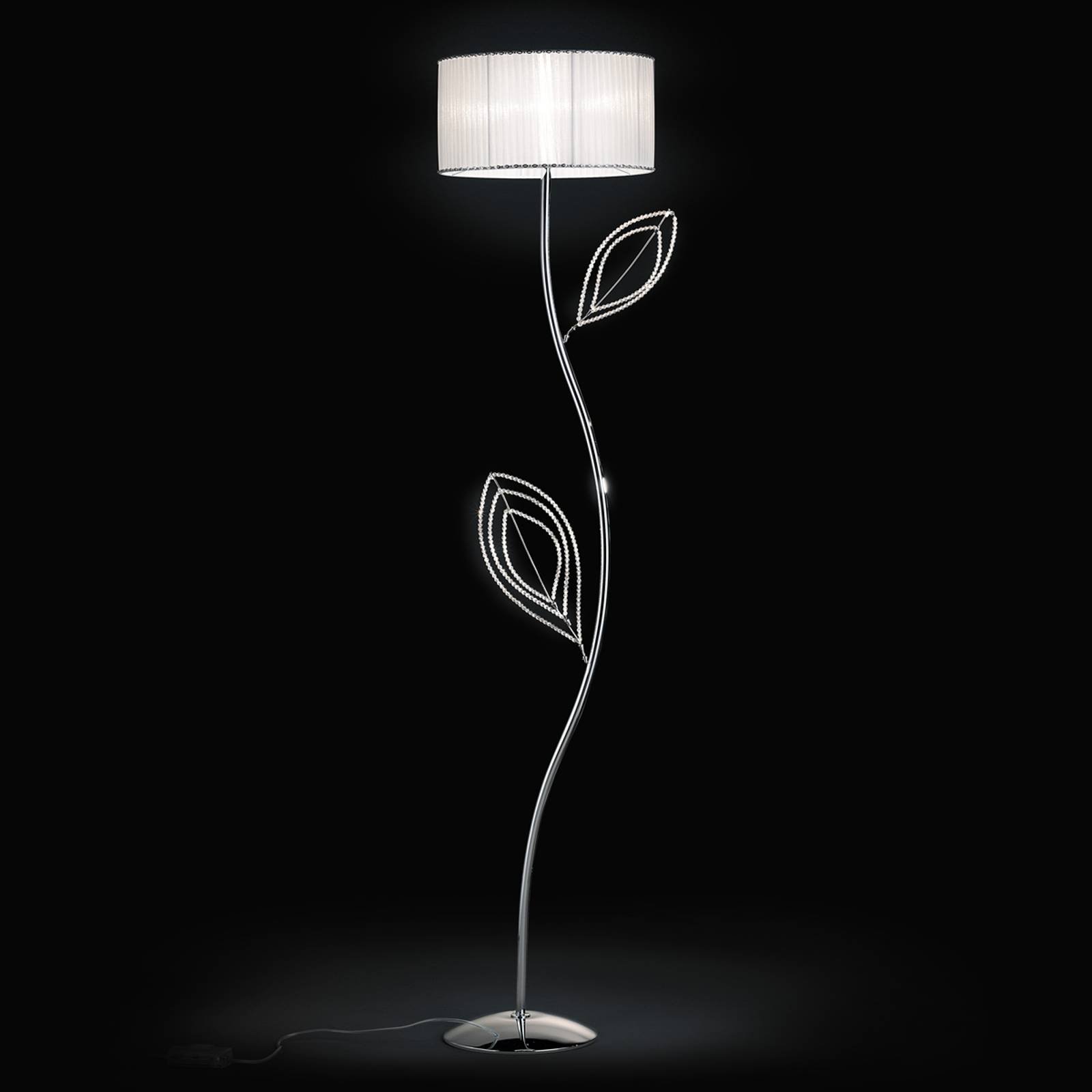 Girasole gulvlampe med tekstilskjerm