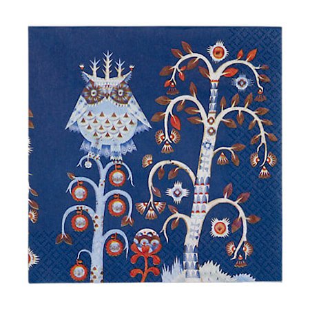 Taika Papirserviett 33x33 cm Blå 20-pakk