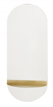 Spegel Oval Brass