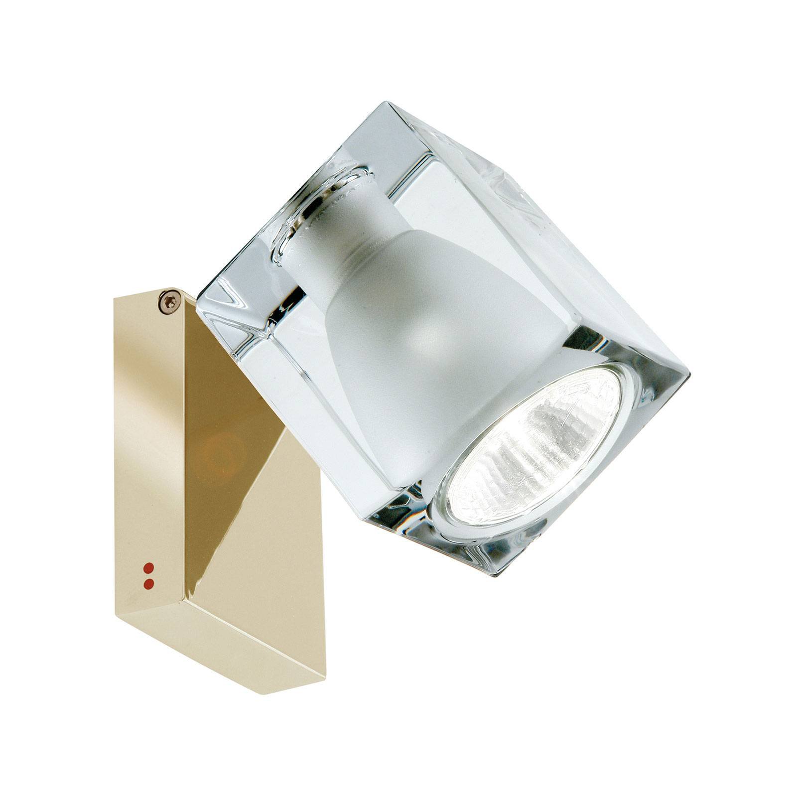 Fabbian Cubetto vegglampe GU10 messing/klar