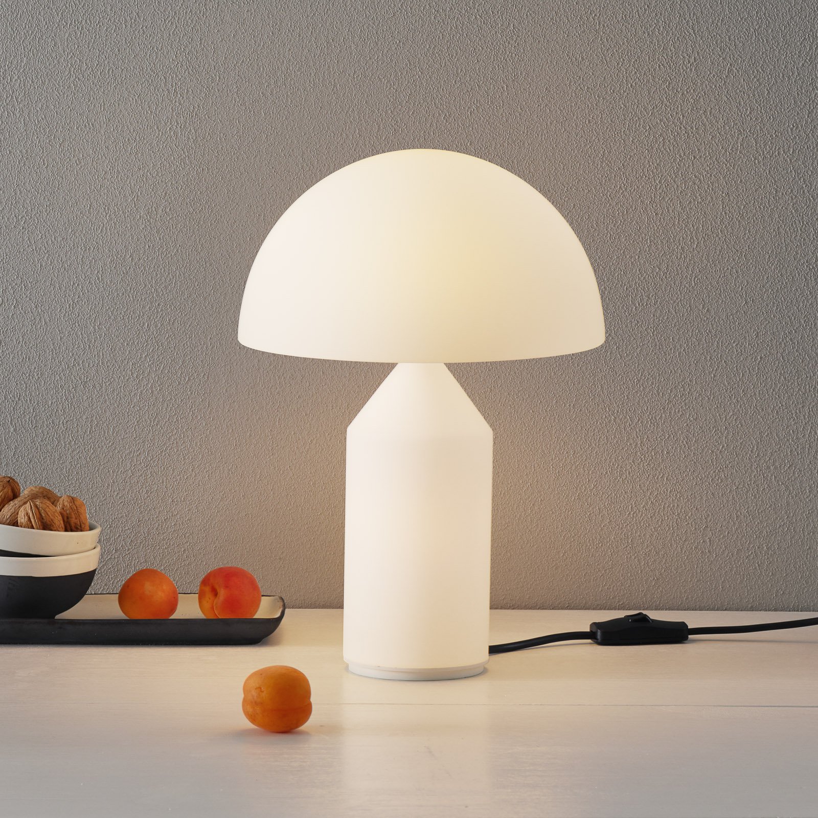 Oluce Atollo – Muranoglas-bordlampe, 35 cm